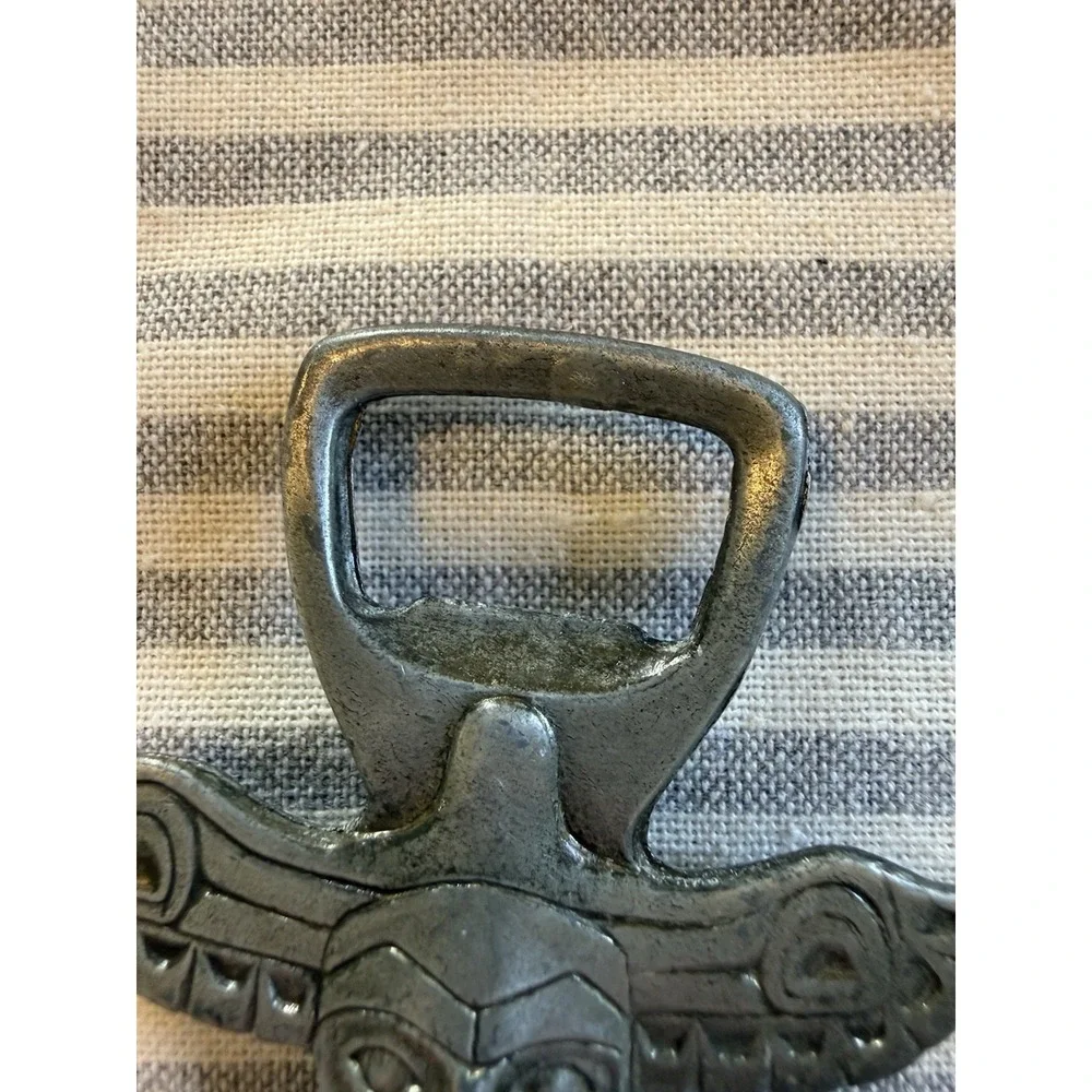 Vintage Boma Pewter Totem Bottle Opener - 1970's Alaska